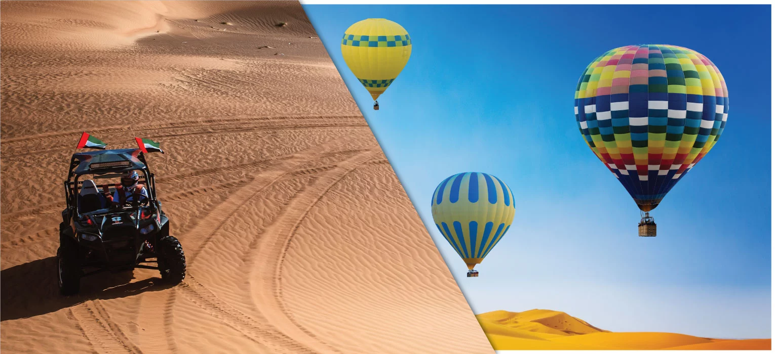ATV Ride and Hot Air Ballooning in Dubai